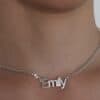 שרשרת שם כסף