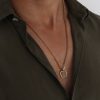 תליון זהב לגבר עם אפשרות לחריטה