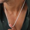 שרשרת Moissanite לגבר