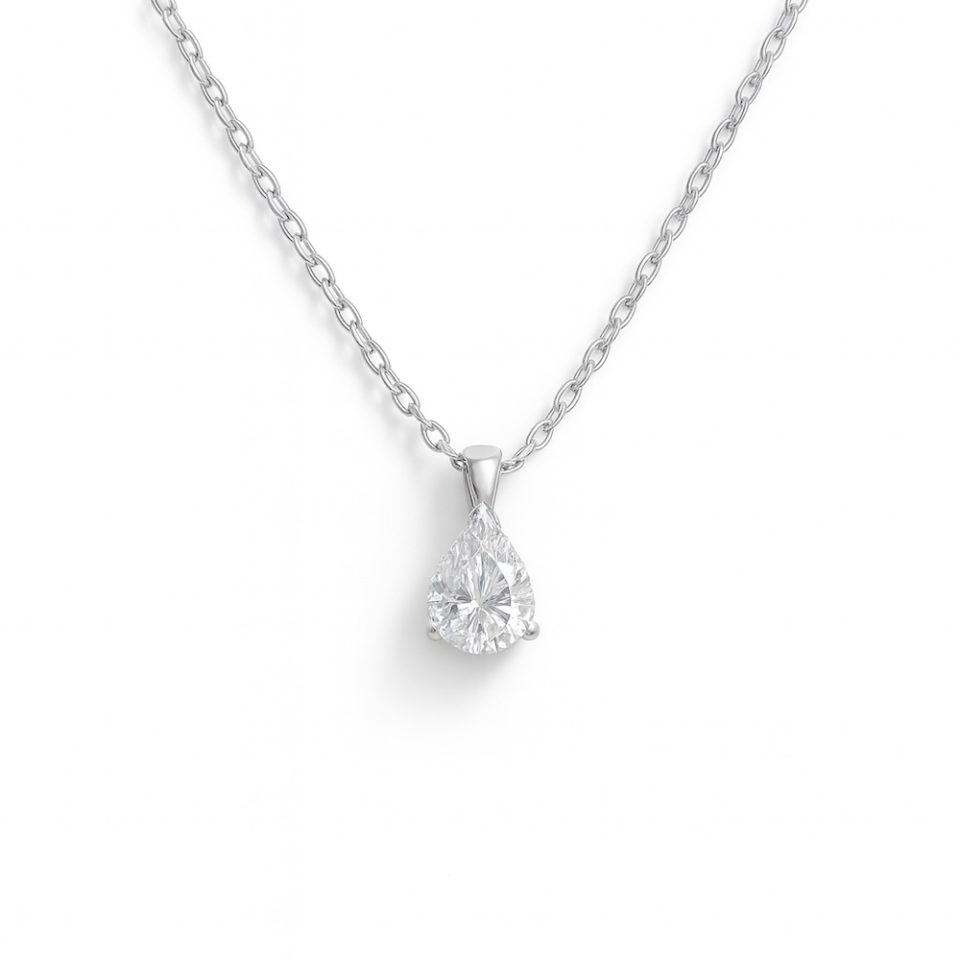 שרשרת מוסונייט טיפה עדינה