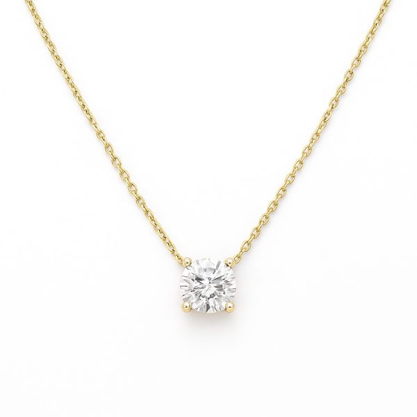 שרשרת מוסונייט קלאסית 1 קראט זהב