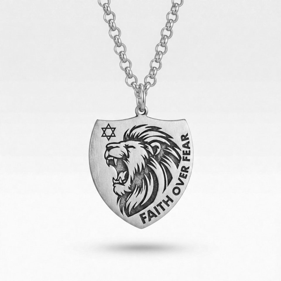 שרשרת מגן שאגת הארי בכסף