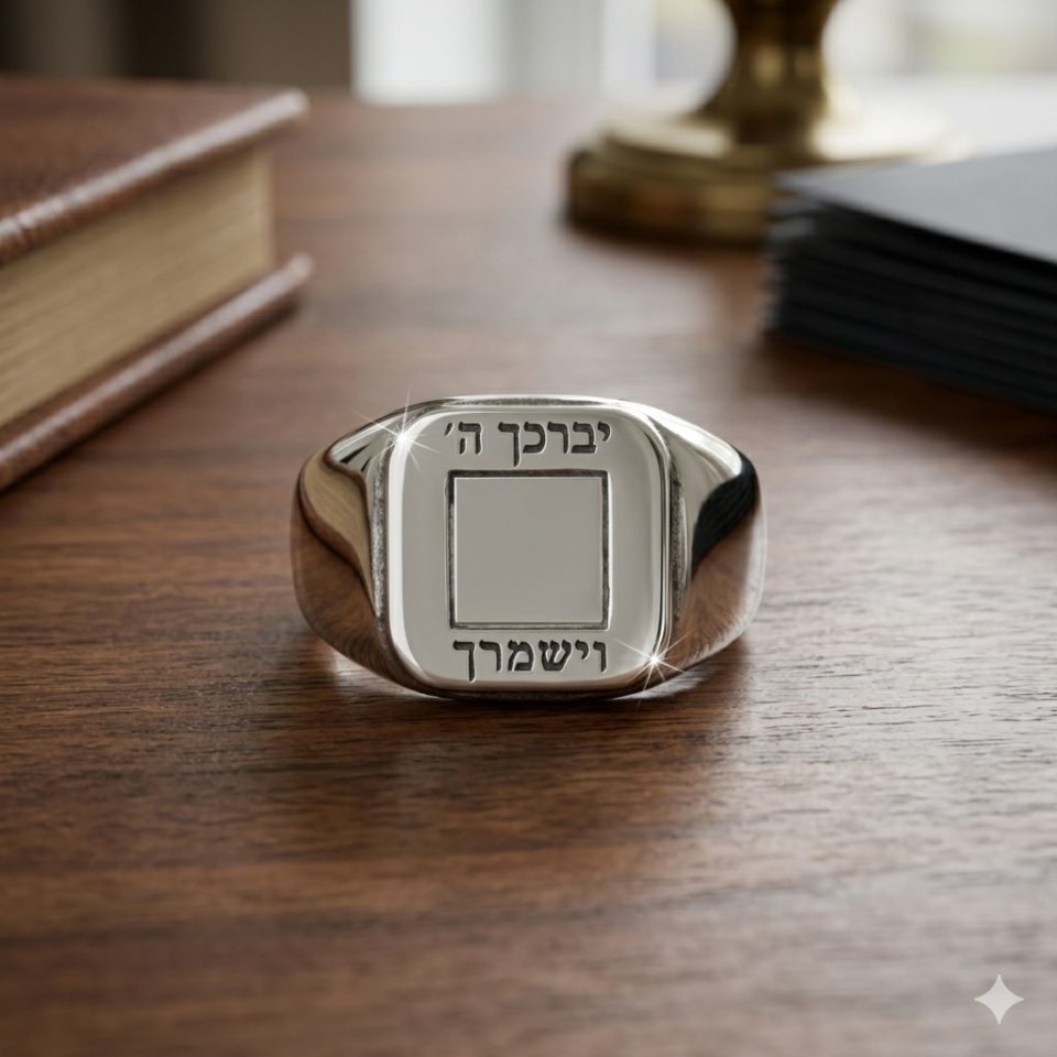 טבעת תנך בכסף 925