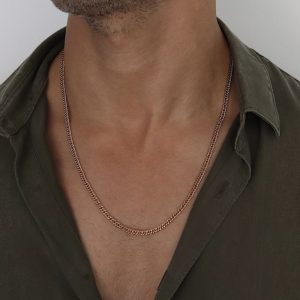 שרשרת גורמט רוז גולד לגבר