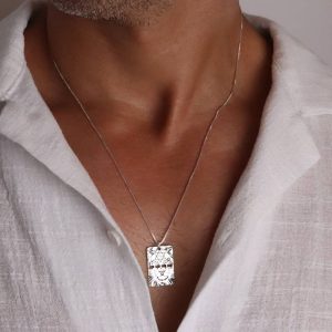 שרשרת עם כלביא בכסף