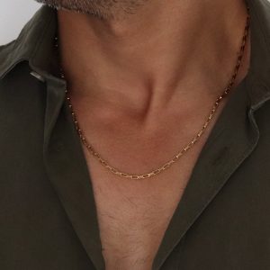 שרשרת חוליות עדינות לגבר