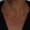 שרשרת כדורי לייזר זהב לגבר