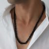 שרשרת עבה ושחורה לגבר
