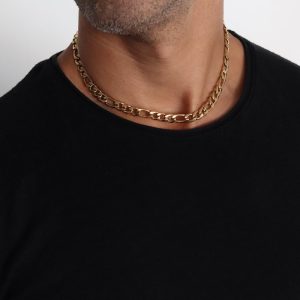 שרשרת-פיגארו-זהב-צמודה