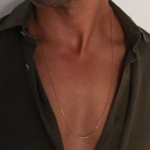 שרשרת רוז גולד עדינה לגבר