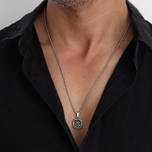 שרשרת רשת טיטניום לגבר