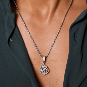 שרשרת לגבר עם תליון האש שלי